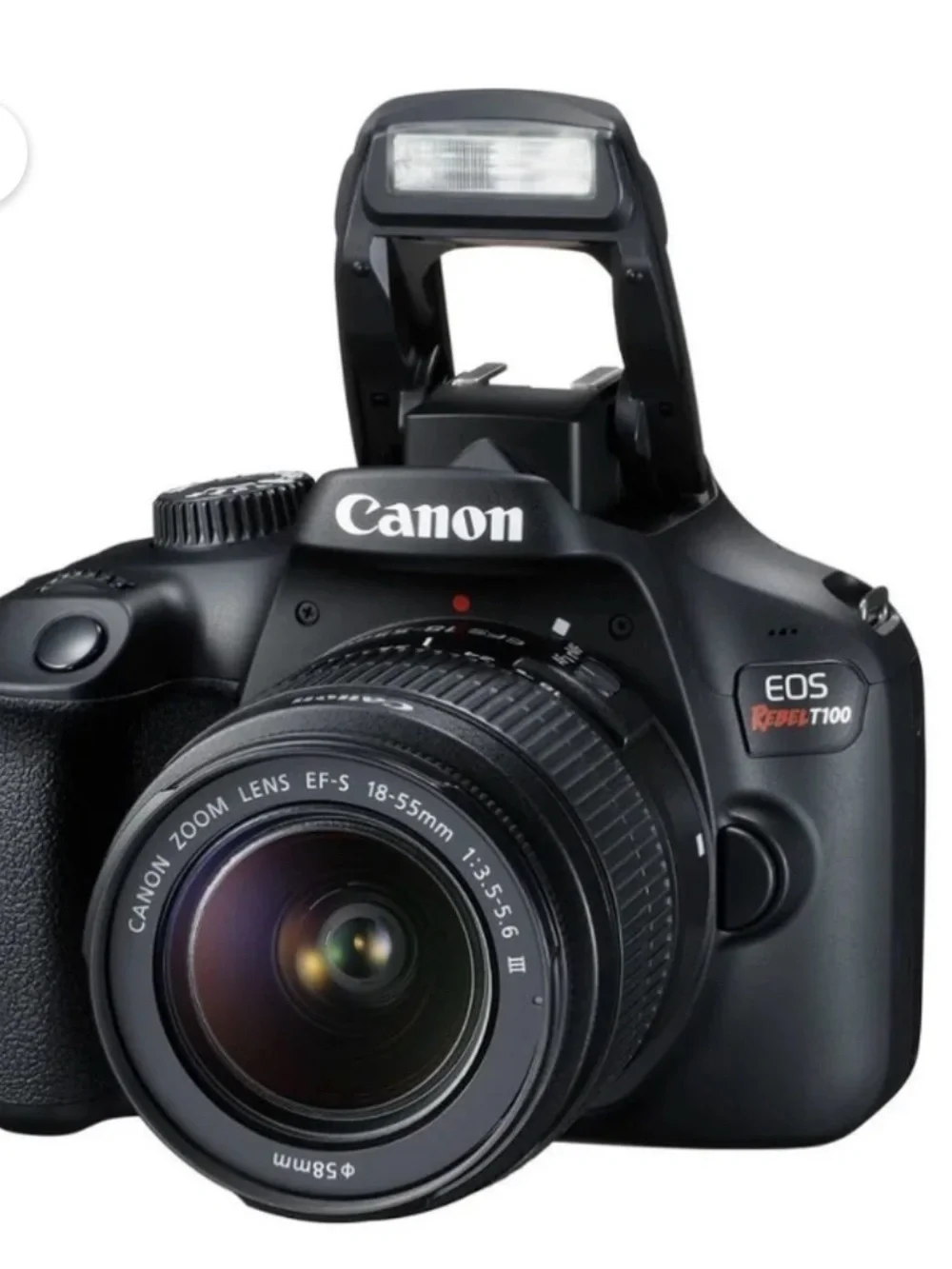 Canon DSLR Camera in Black with 18-55mm Lens